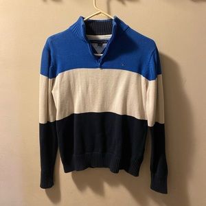 Tommy Hilfiger Boys quarter zip up sweater